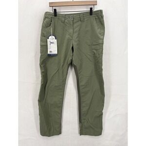 ExOfficio Vent'r Cargo Pants Womens 10 Sage Nylon Hiking Travel Quick Drying NWT
